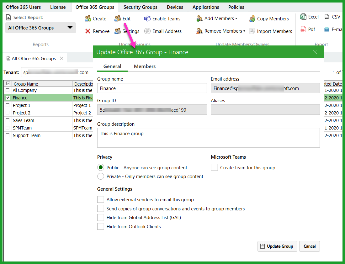 Microsoft 365 Group Management | Office 365 Manager